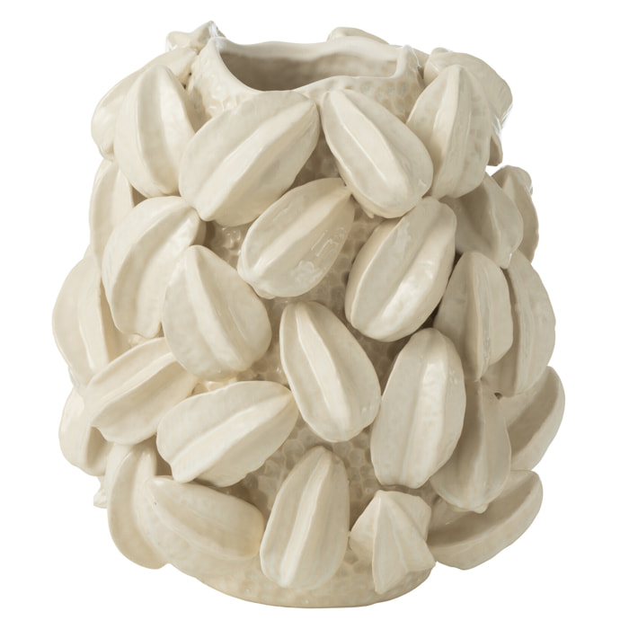 J-Line vase Botanica Cacao Haut - céramique - beige