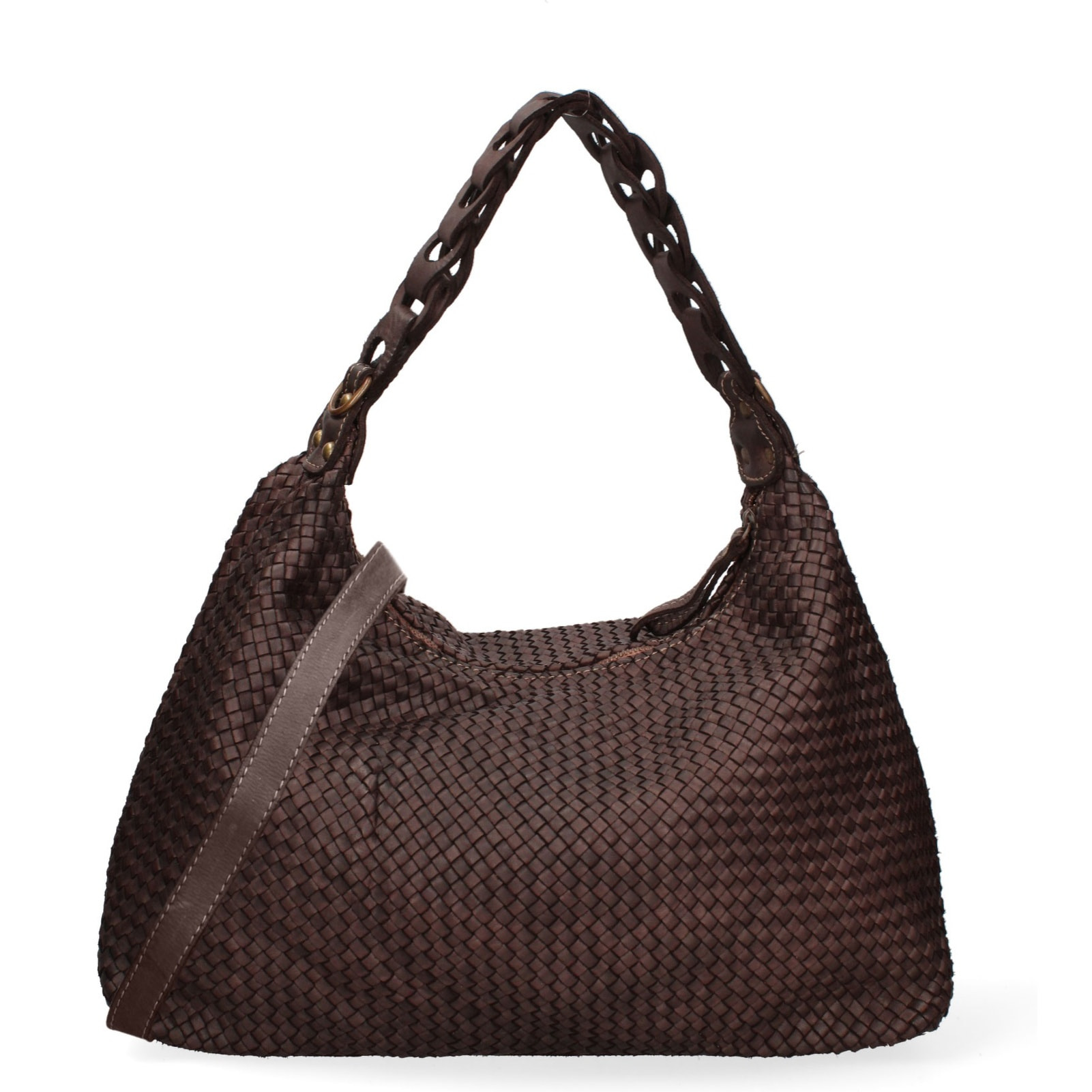 Borsa a spalla da donna - Modello Asteria - Vera pelle - 46.0 x 33.0 x 15.0 cm