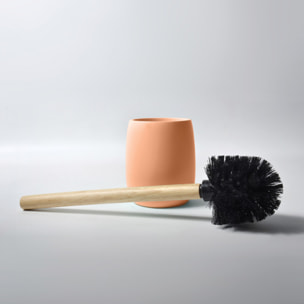 Brosse wc avec support Polyrésine & bois SVEN Pêche Spirella