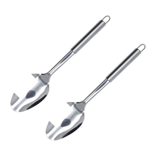 Set de 2 ustensiles de cuisine cuillère de service et cuillère de cuisine Fackelmann Elemental