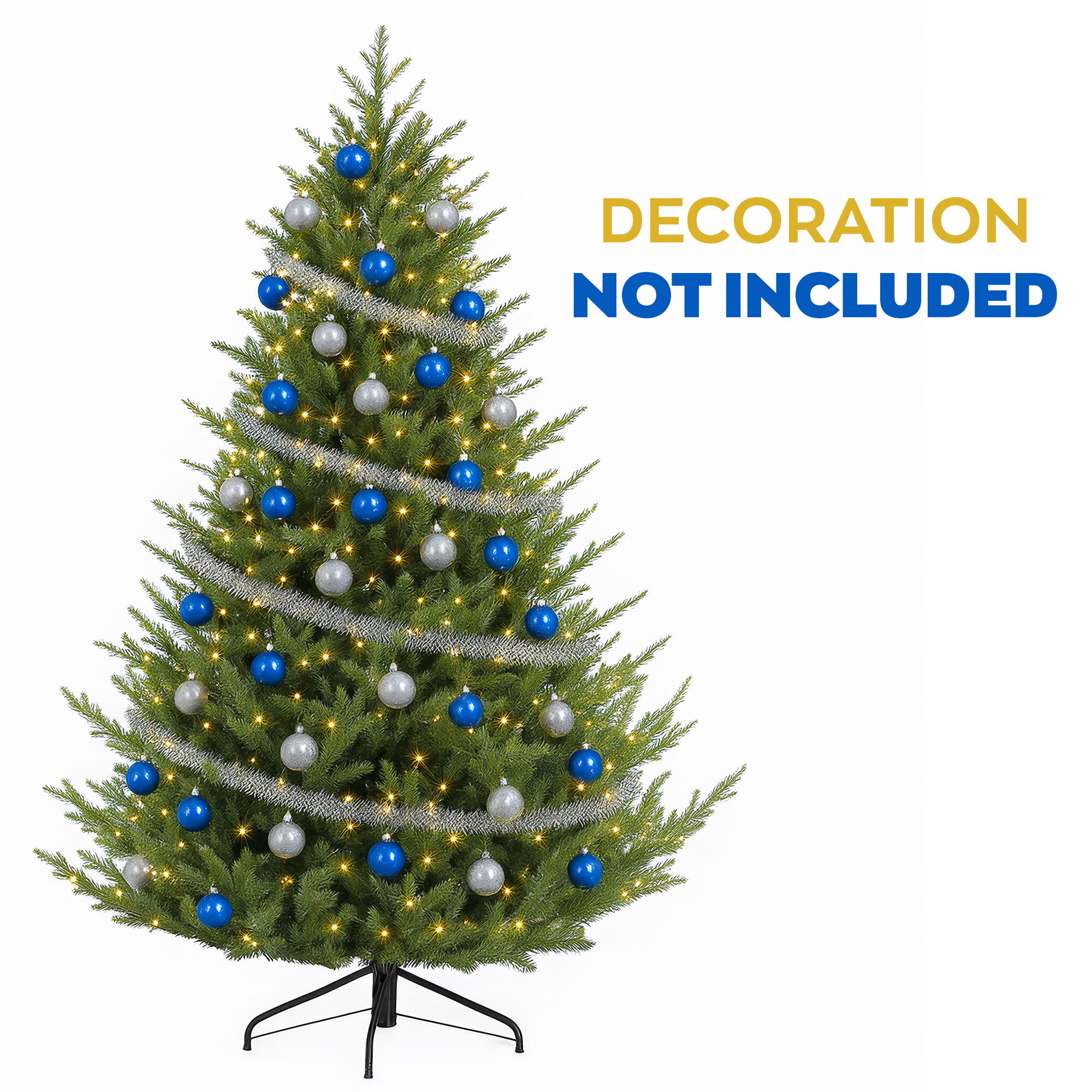 Rockefeller - Albero di Natale effetto realistico in PE e PVC ø183x240H, 3384 Punte