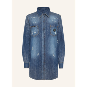 PHILIPP PLEIN Camisa vaquera