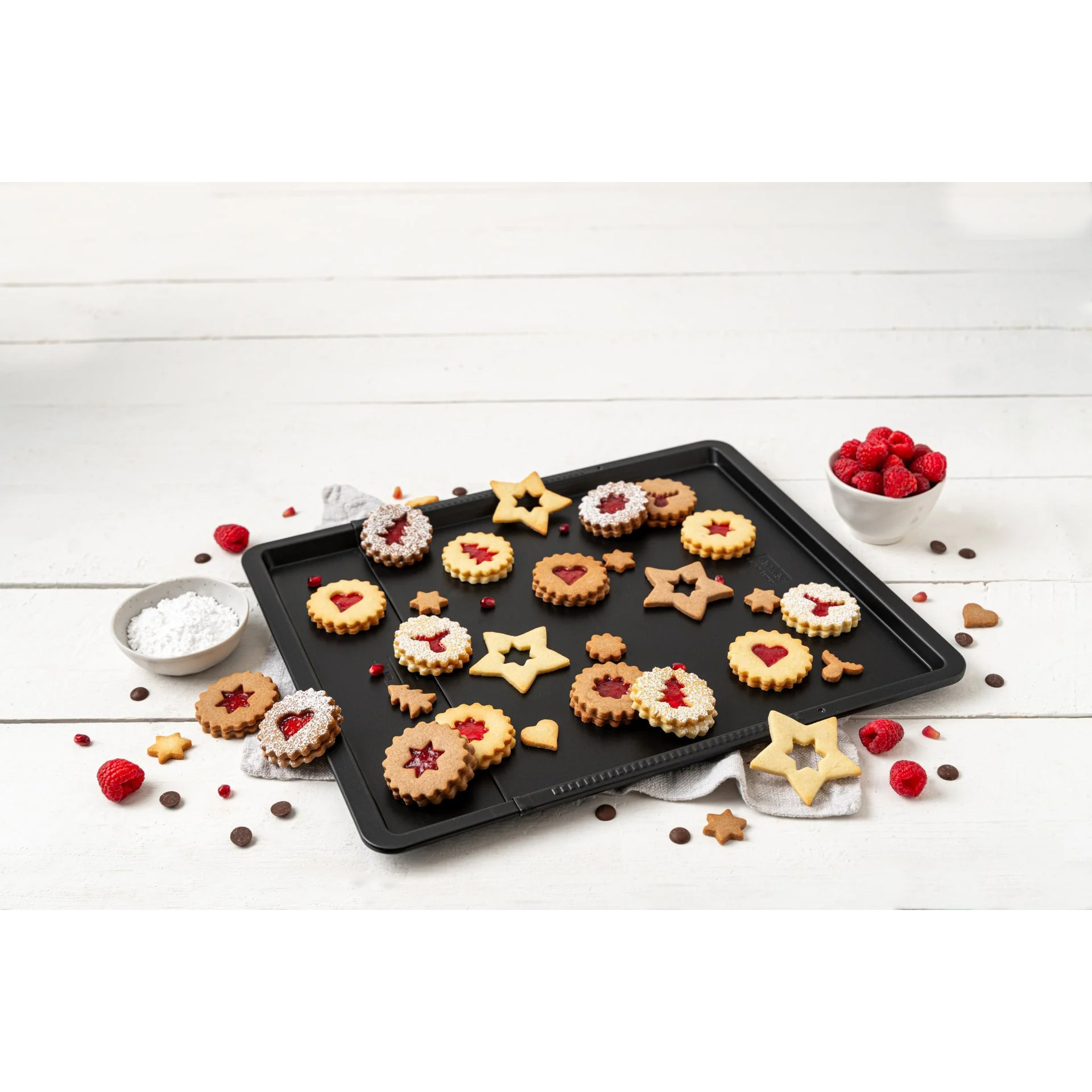 Plaque de cuisson four extensible de 37 à 52 cm Zenker Perfect Black +