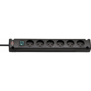 Multiprise Bremounta 6 prises BRENNENSTUHL - 3m - H05VV-F3G1.5 avec interrupteur - noir - 1150651316