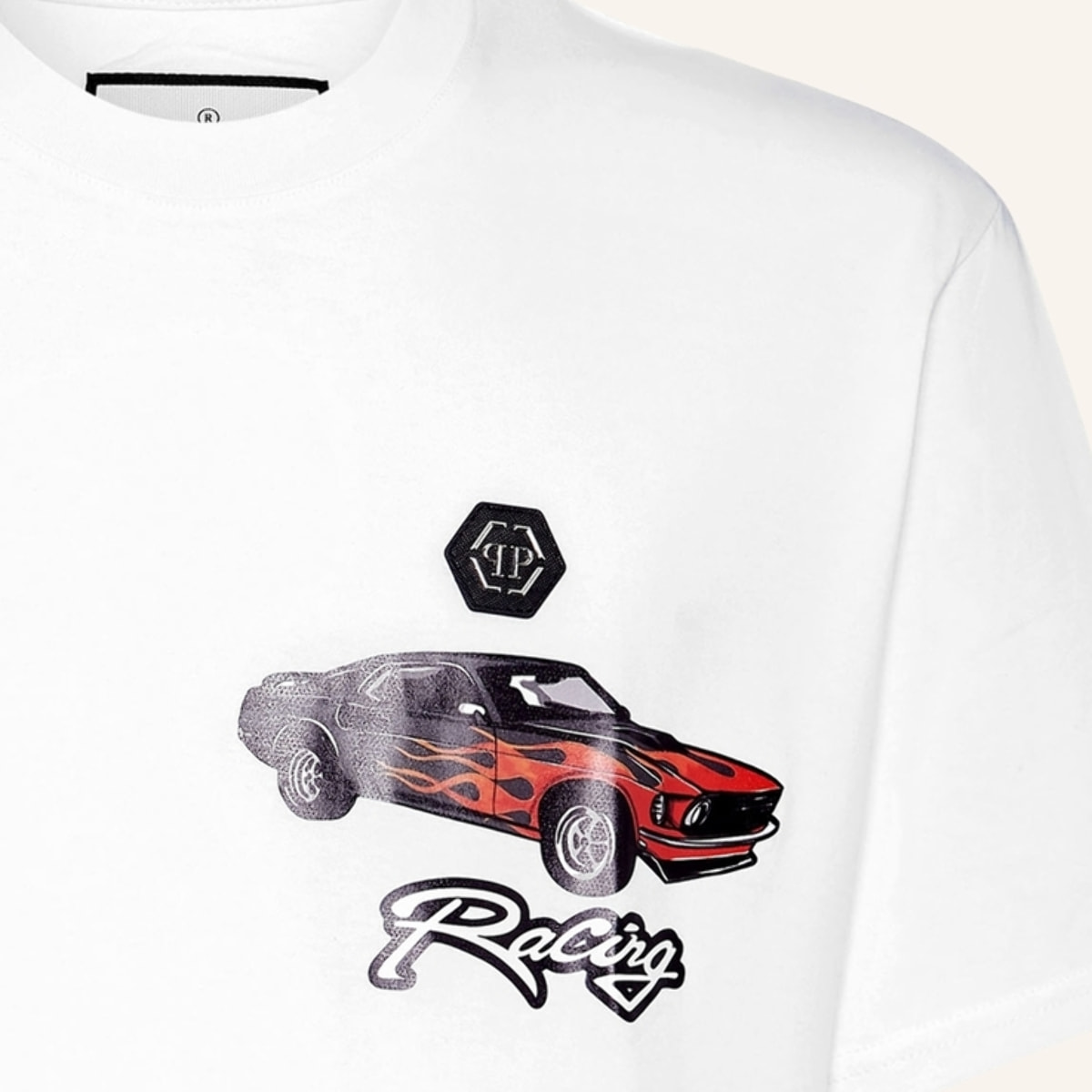 PHILIPP PLEIN Camiseta Cuello Redondo RACING