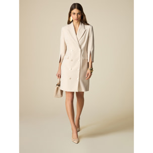 Oltre - Robe manteau doppiopetto - Bianco