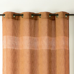 Voilage tamisant ajouré à esprit macramé - Orange