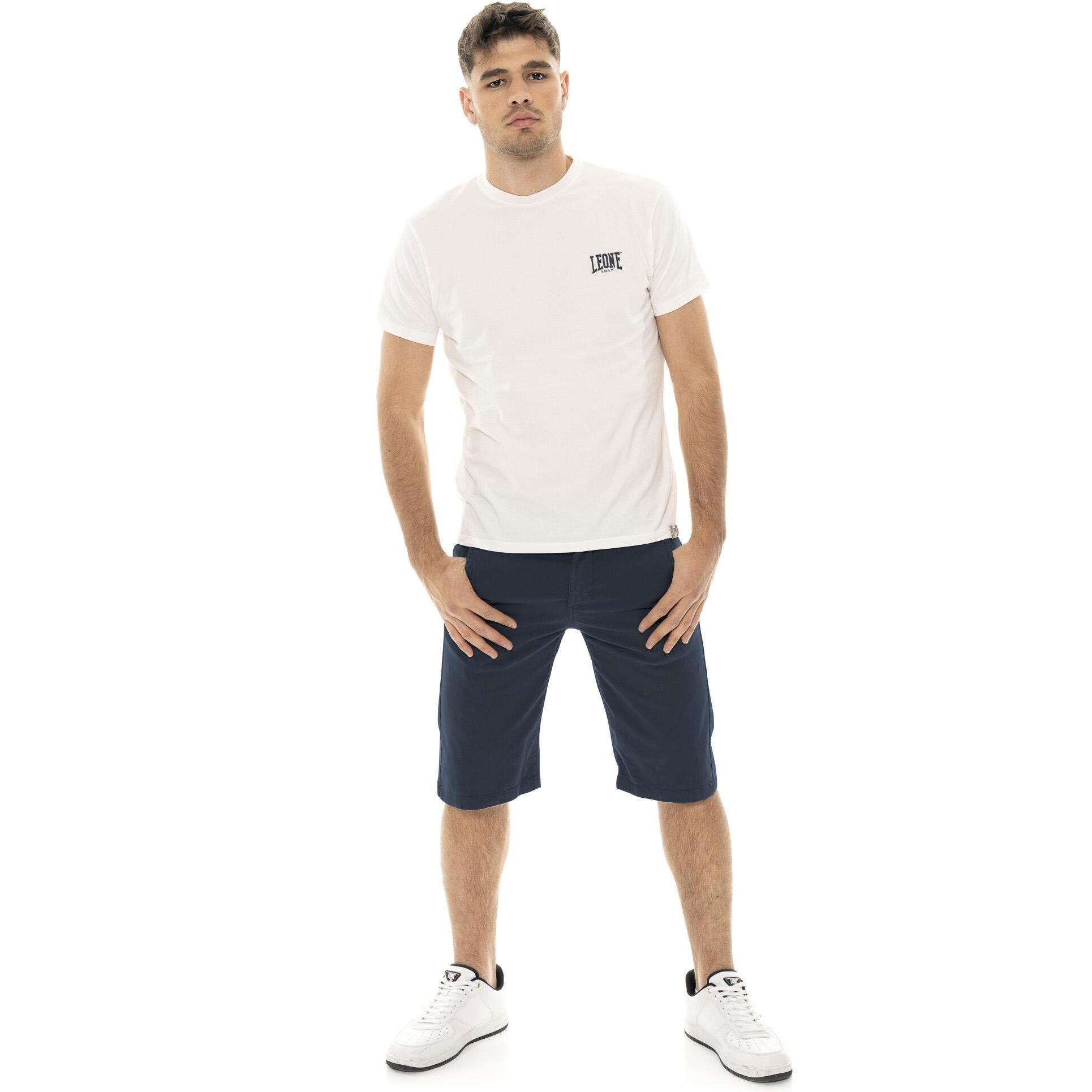 Bermuda chino da uomo in twill elasticizzato Leone Easy