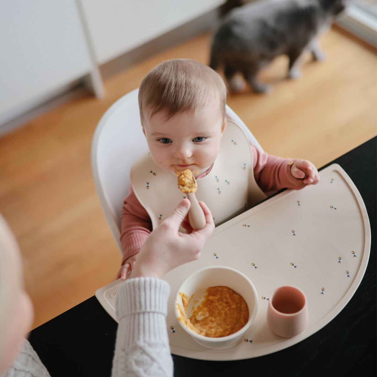 Mushie Vaso Silicona Iniciación Solid