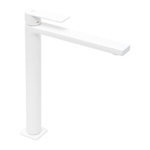 B-Way Mitigeur XL pour lavabo avec levier, Blanc mat