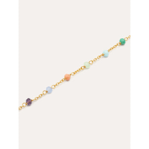 Bracciale Crystals Chain Colors Argento Placcato Oro
