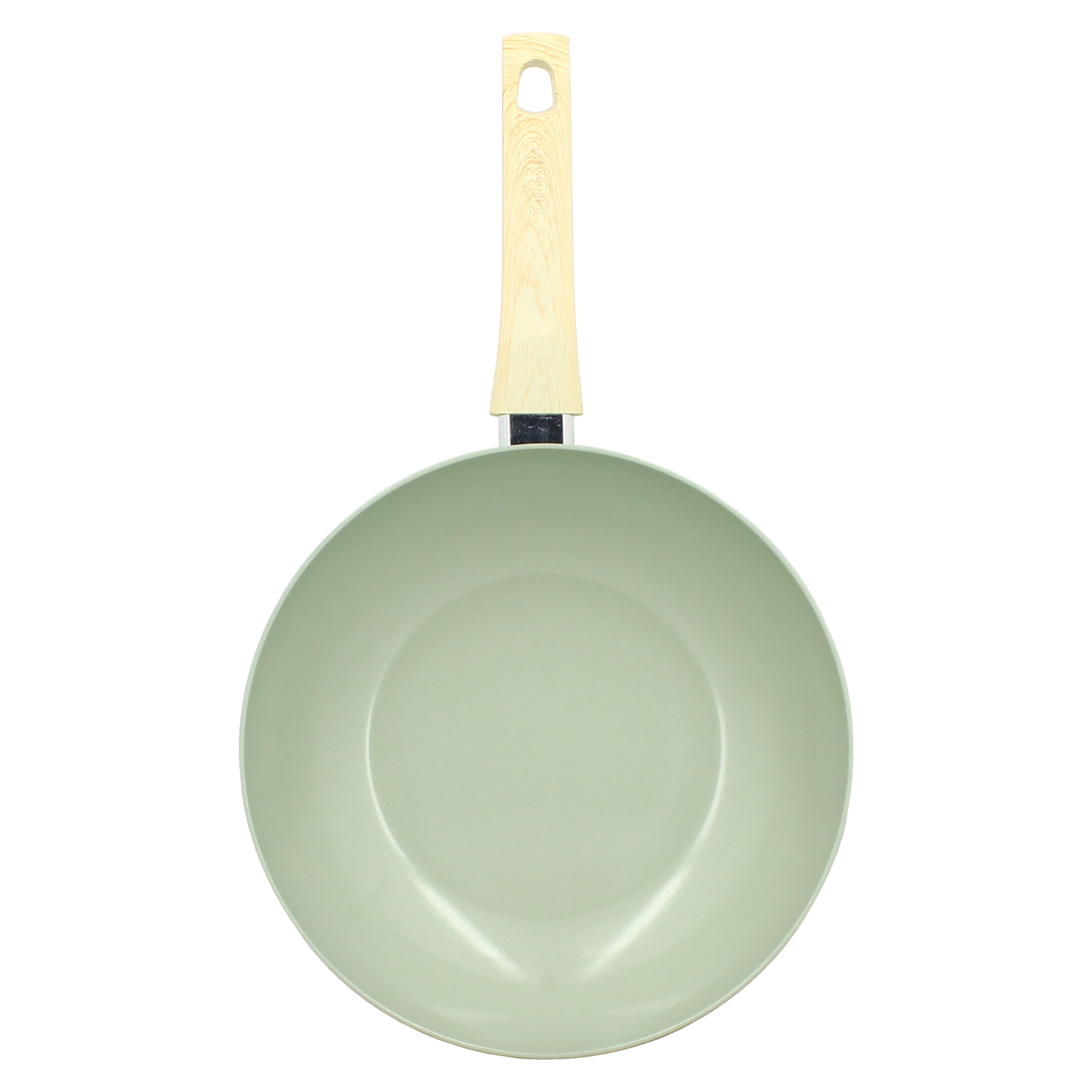 Wok en revêtement céramique 28cm céladon - tous feux COLORAMA