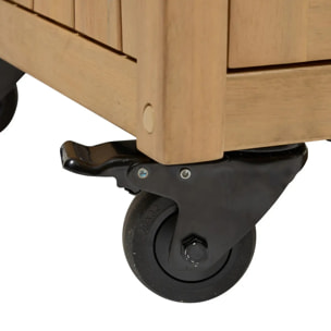 Module de cuisine d'été Lodgia 2 portes 50x87cm bois d'acacia