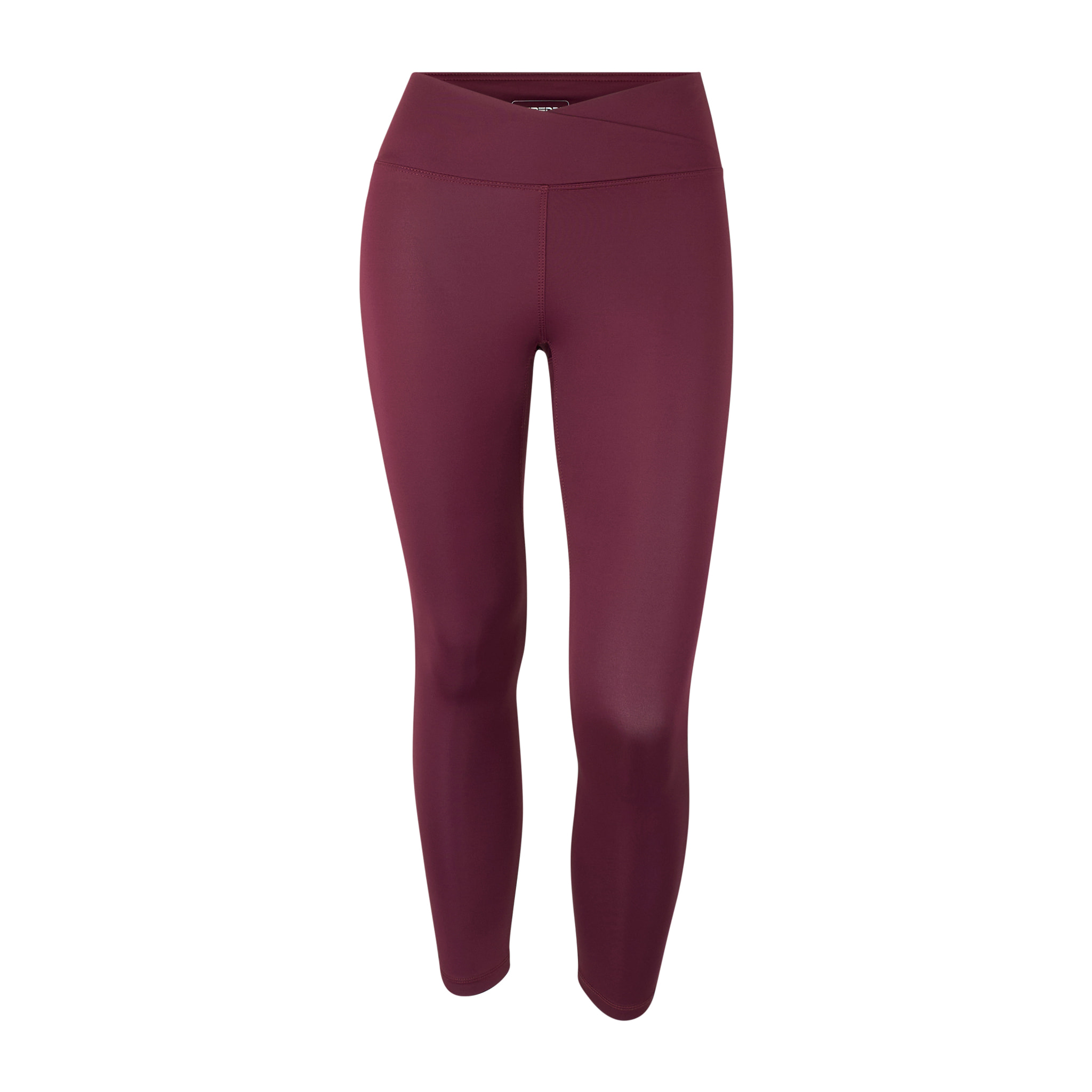 Leggings 7/8 vita incrociata in tessuto tecnico