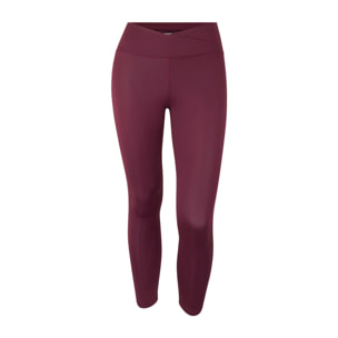 Leggings 7/8 vita incrociata in tessuto tecnico