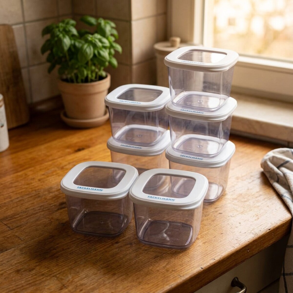 Lot de 6 Boîtes à Provisions Fackelmann Storage