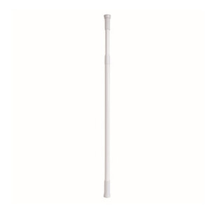 Barre tringle pour rideau de douche ou baignoire extensible Blanche 140-260cm MSV