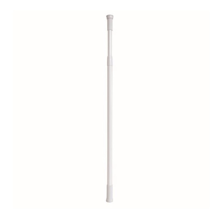 Barre tringle pour rideau de douche ou baignoire extensible Blanche 140-260cm MSV