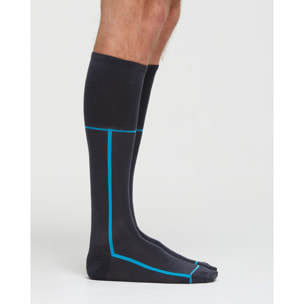 CALZA LUNGA COTONE FILIPPO MOTIVO A RIGHE IN CONTRASTO