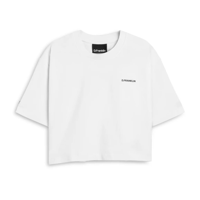 Camiseta Origins Cropped Blanco/ Negro