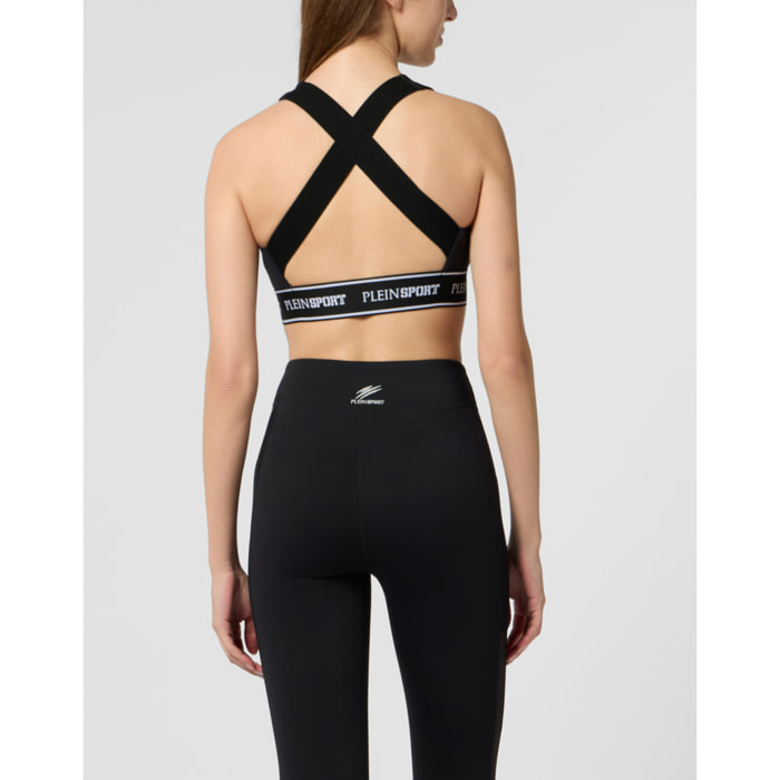 PLEIN SPORT Fleece Bra Top
