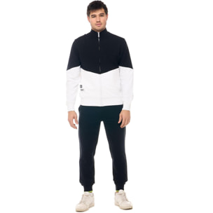 Tuta da uomo non Felpeta con zip e colletto non Felpeta Leone Active