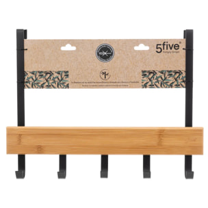 Patères accroches portes "Naturéo" noir