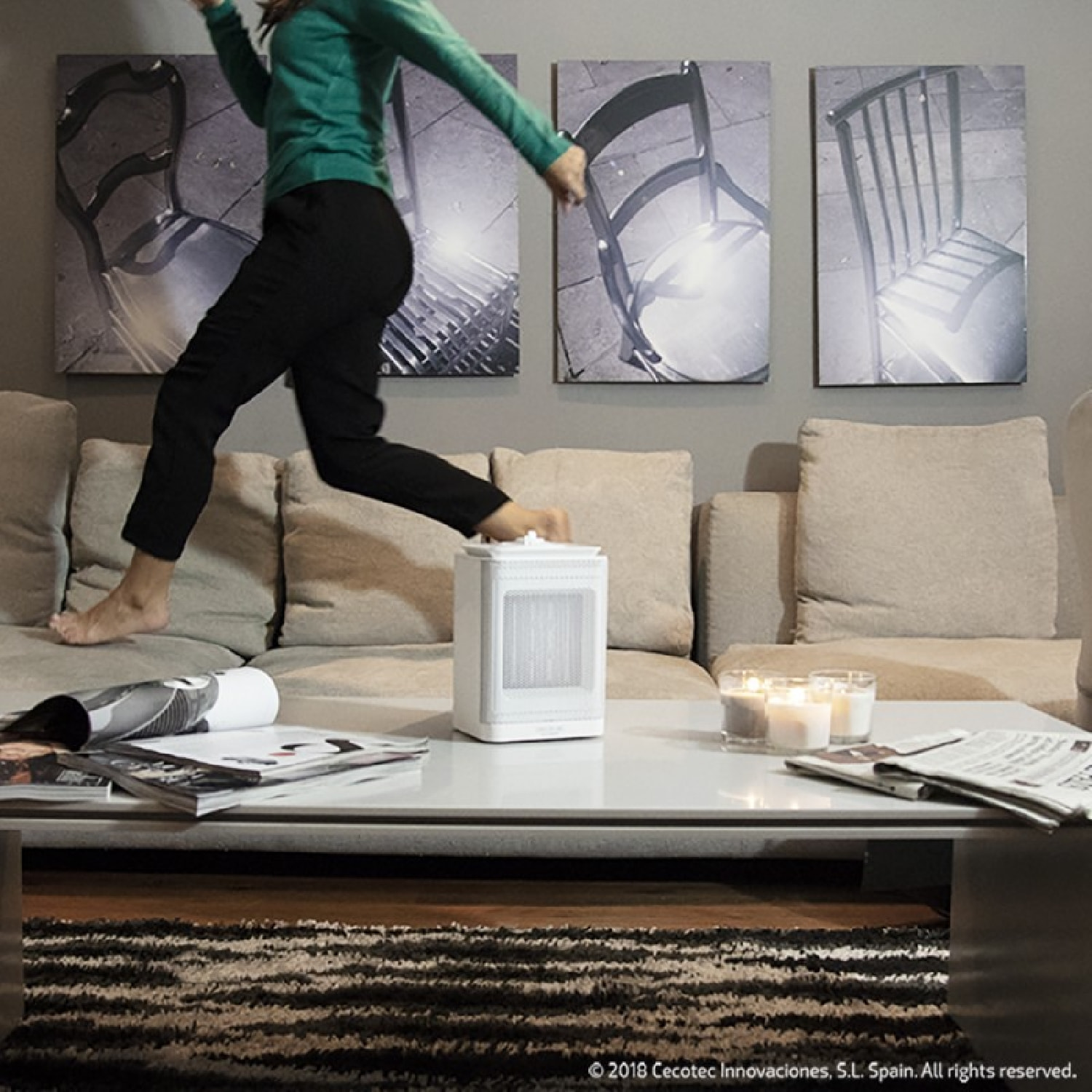 Cecotec Calefactor cerámico de sobremesa Calefactor cerámico Ready Warm 6150 Cer