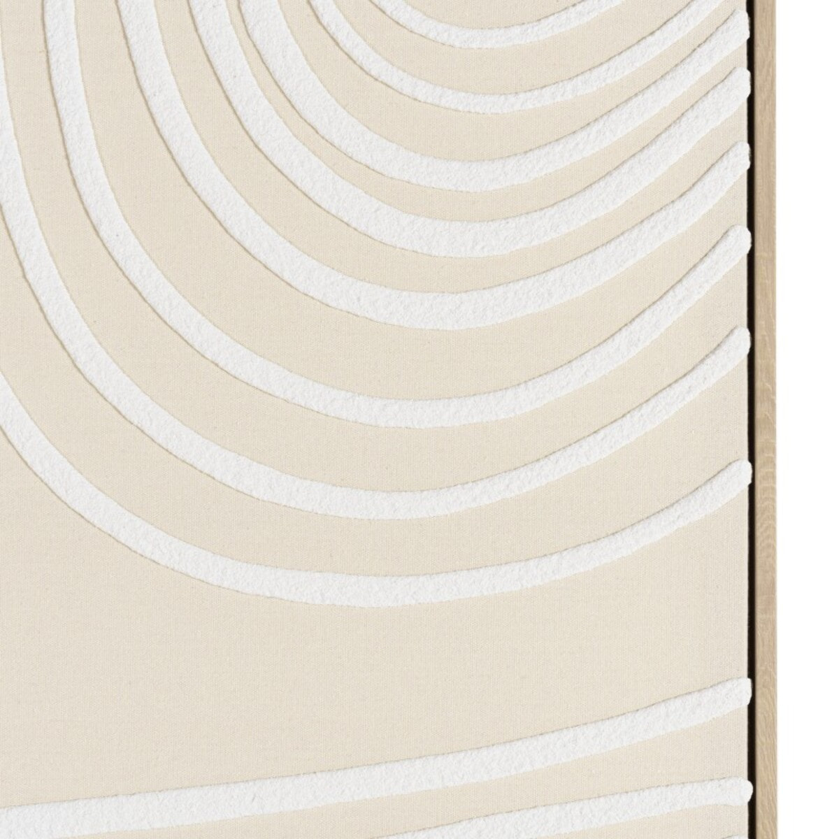 HOMER - Décoration murale C - 83x123cm lignes abstraites, cadre naturel