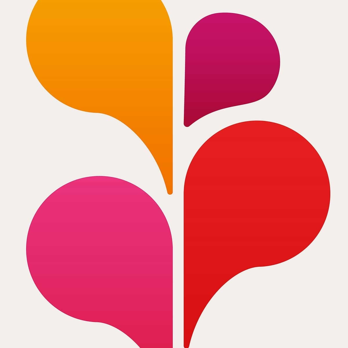 Tableau seventies pink Tableau alu Dibond