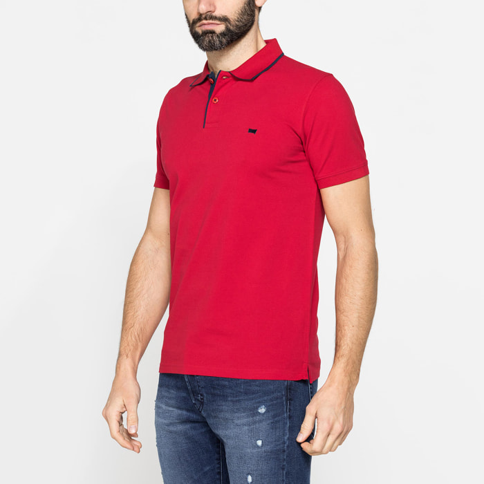 POLO UOMO A MANICA CORTA IN PIQUET DI COTONE