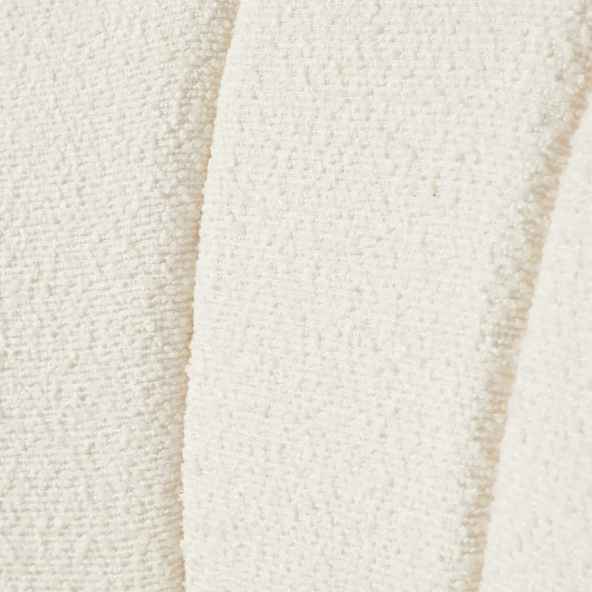 Fauteuil "Naova" bouclette blanc