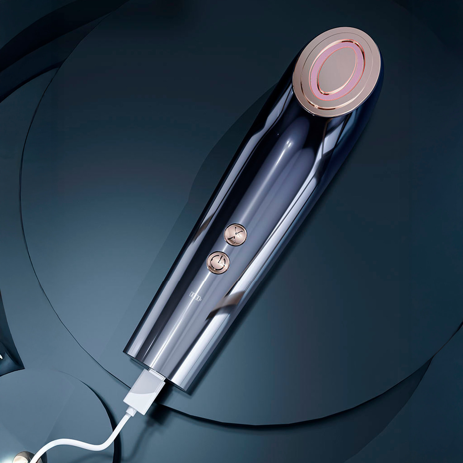 Instrumento de belleza RF multiefecto con 4 modos de uso.