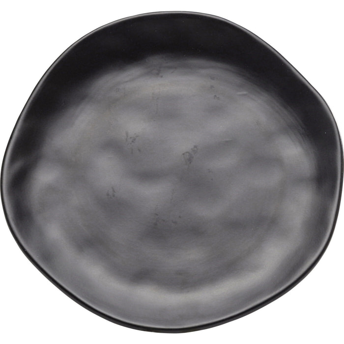 Assiettes Organic 26cm noires set de 6 Kare Design