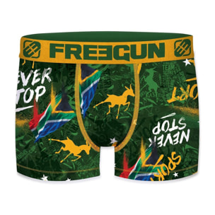 Calzoncillo boxer freegun color verde para niño