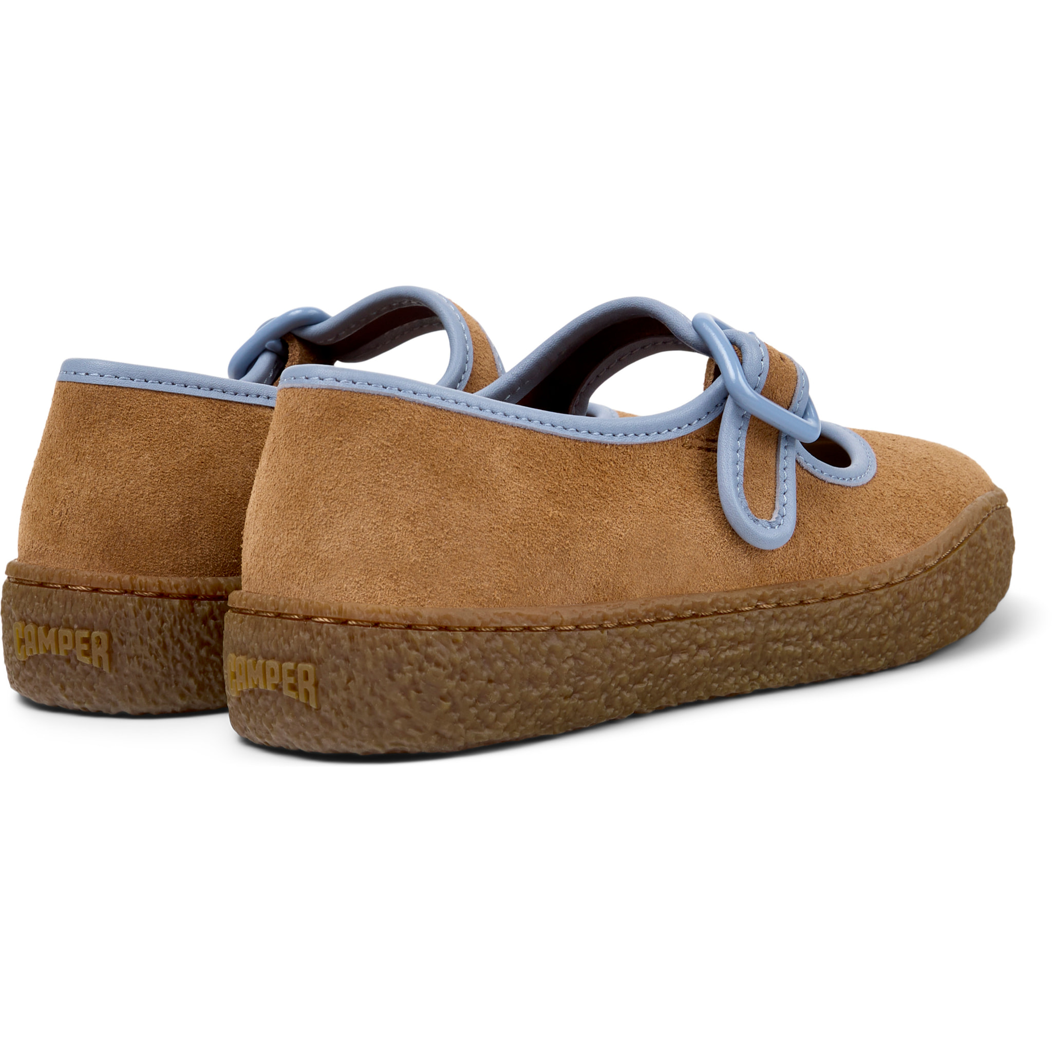 Bailarinas - CAMPER Peu Terreno - Marron - Cuero de gamuza