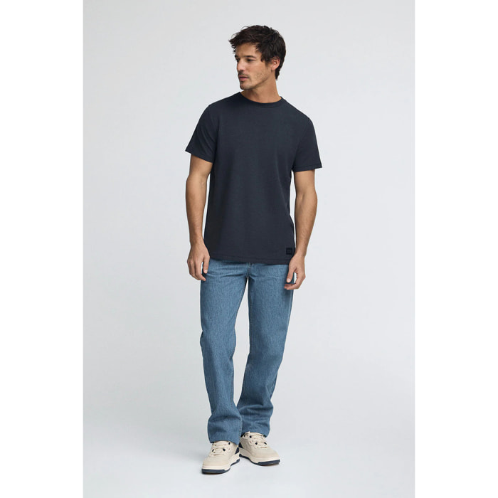 Camiseta Amore azul marino con parche personalizado Polo Club