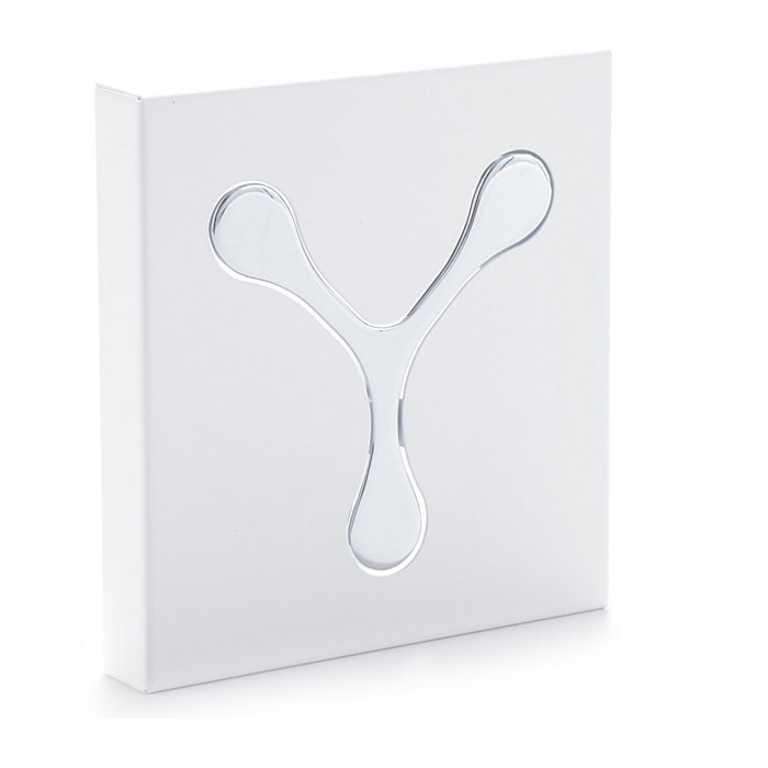 Porte-manteau mural Tomasucci BIN 1 WHITE, métal blanc mat, 17,5 × 2 × 16,5 cm