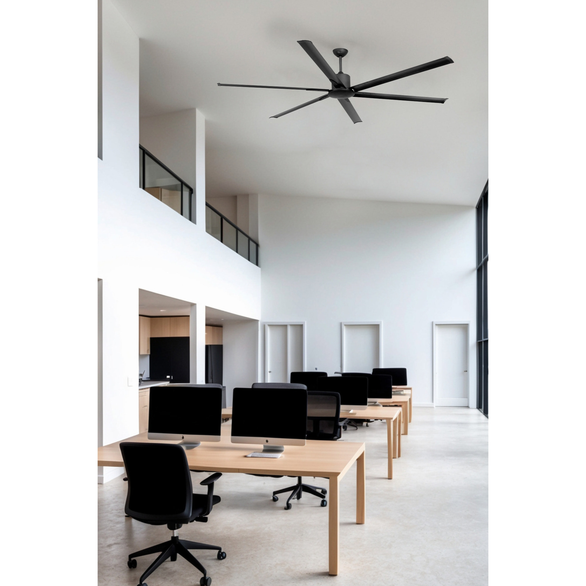 ANDROS XXL Ventilatore a soffitto nero