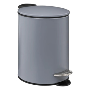 Poubelle métal soft close 3L "Colorama" gris
