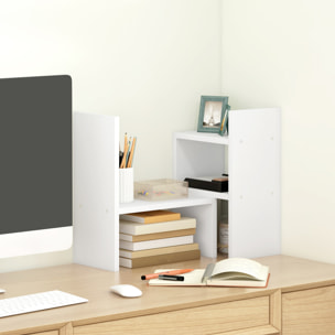 Étagère de bureau modulable - organisateur de bureau - 2 pièces - blanc