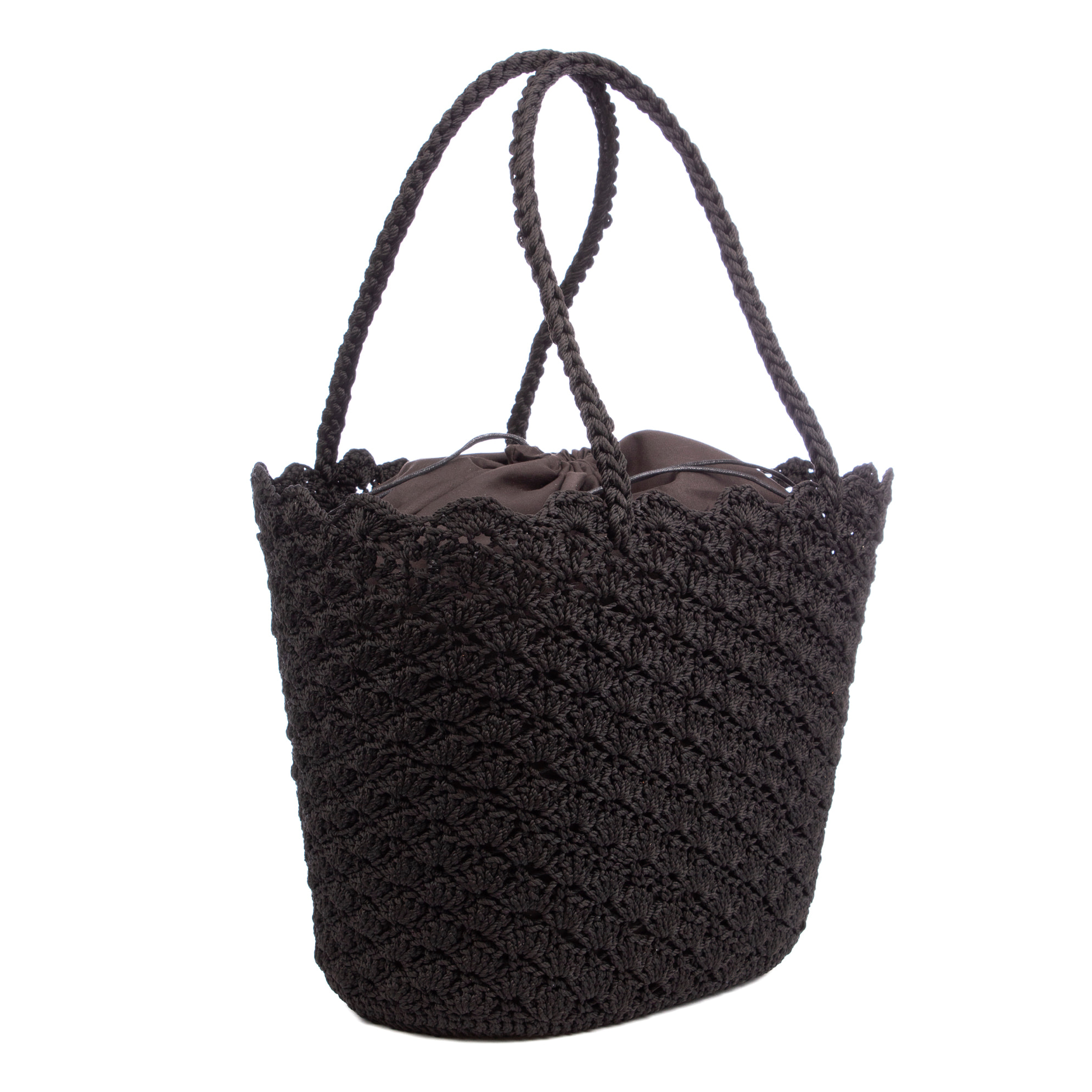 Basentello Bolso de hombro Mujer. Fabricaco en algodón tejido artesanal a mano.