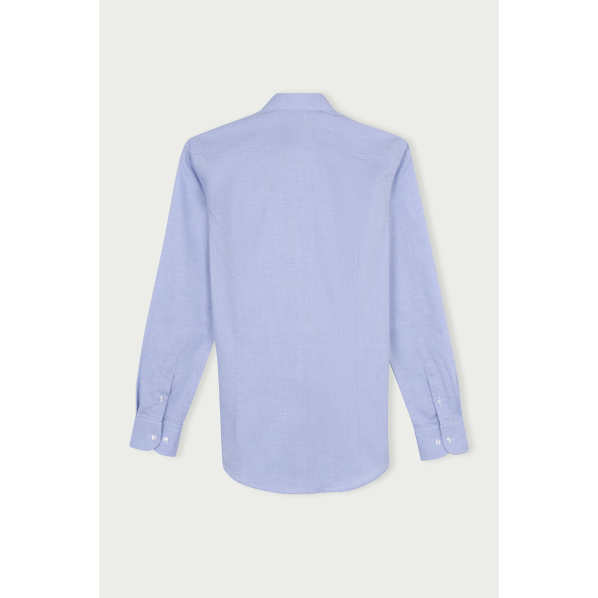 Camicia Uomo 1 Bottone Francese Slim Jacquard Fantasia Bianco e Blu