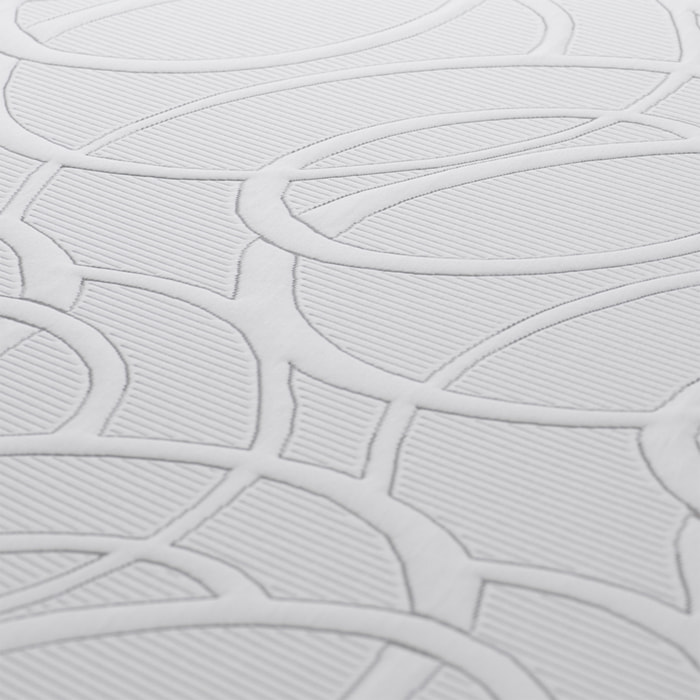 Matelas à mémoire de forme avec gel rafraîchissant - Blanc