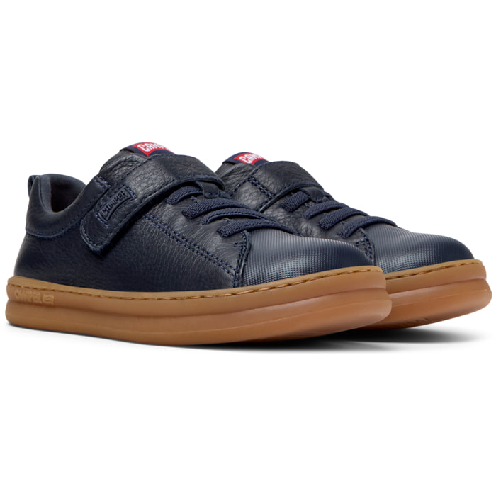 Sneakers - CAMPER Runner Four - Blu - Pelle liscia / Tessuto tecnico