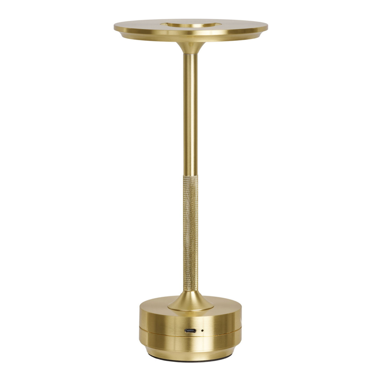Lampada da tavolo Lyneham ricaricabile in alluminio ottone