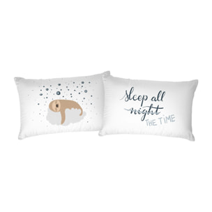 COPPIA FEDERE PRINTED, 100% Cotone, Stampa Digitale, Made in Italy - 23