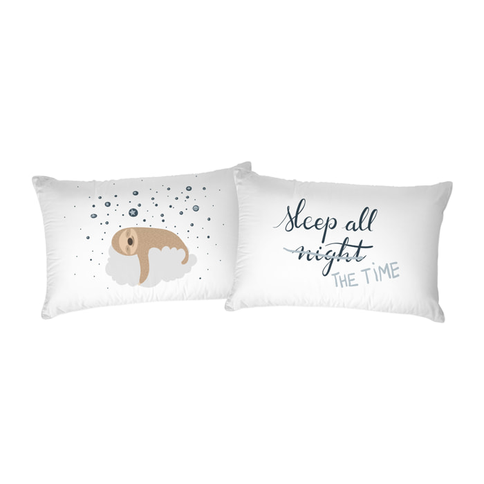 COPPIA FEDERE PRINTED, 100% Cotone, Stampa Digitale, Made in Italy - 23