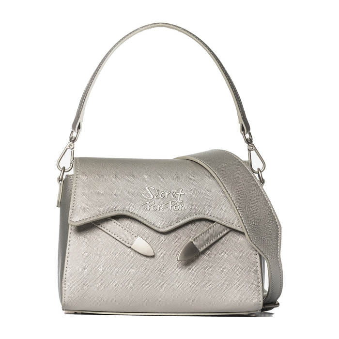 Borsa a tracolla da donna - Modello Iduna Lux - 100% poliuretano - 20.5 x 18.0 x 7.0 cm