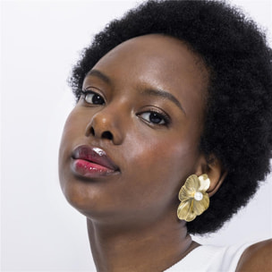 Pendientes Lux by Lux acabadoss en oro amarillo 18k